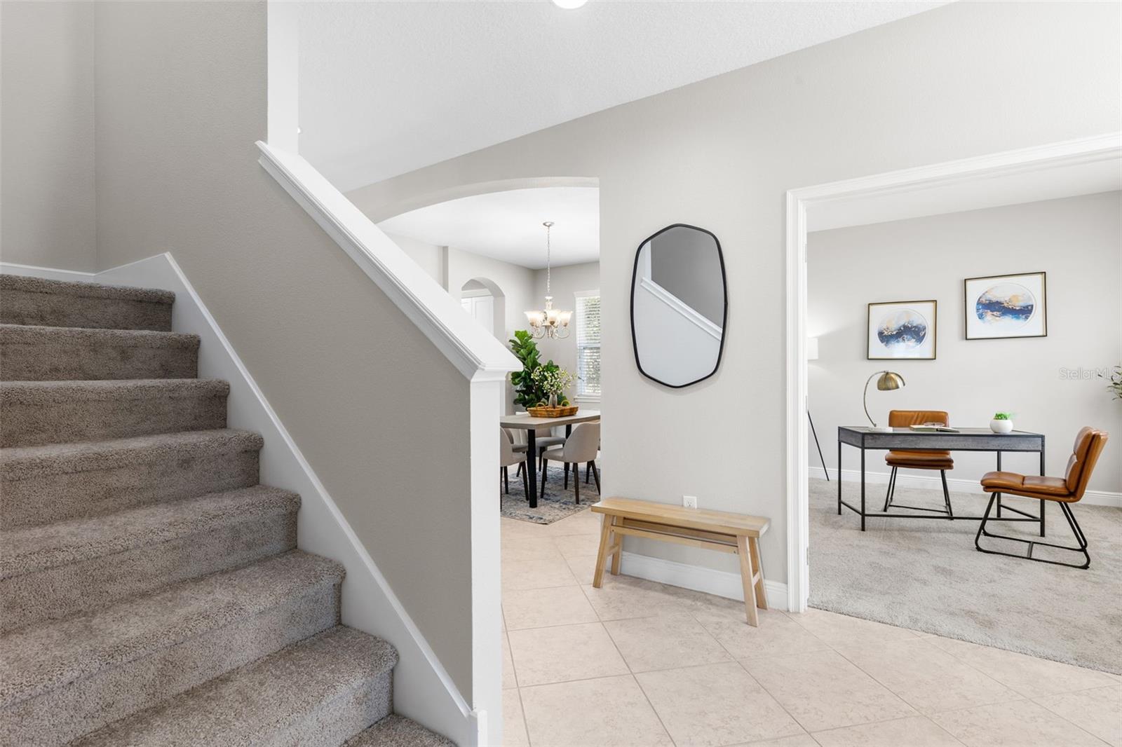 Staircase To Second Floor