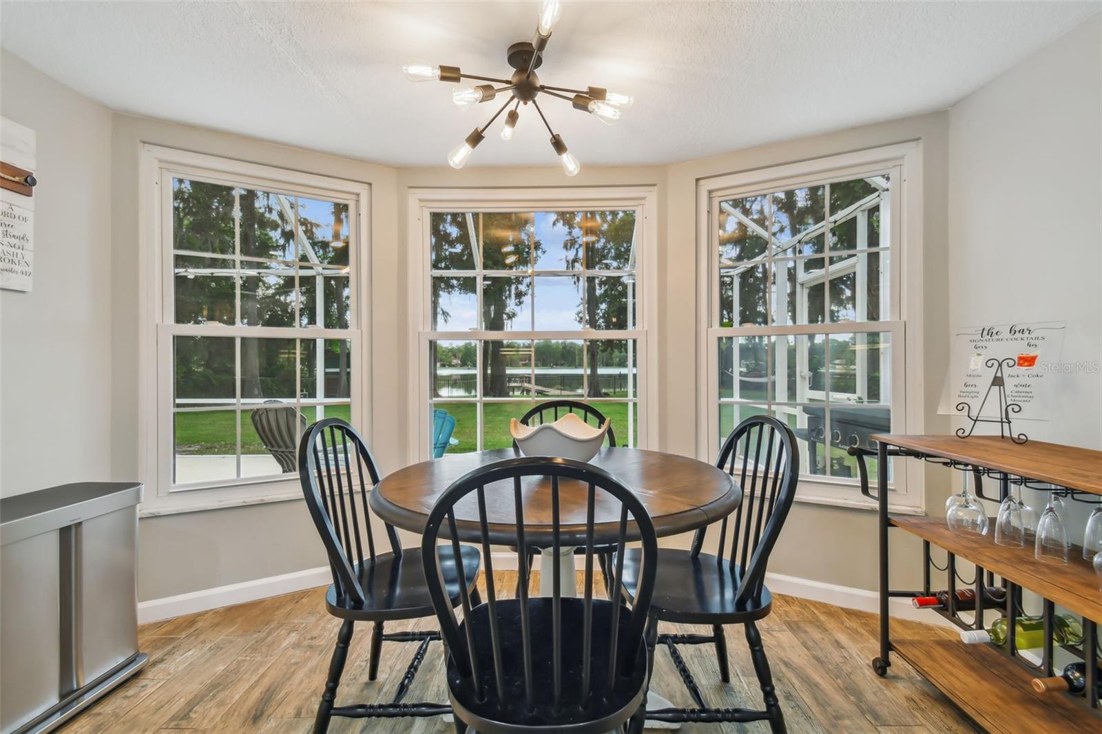 Casual dining off the kitchen