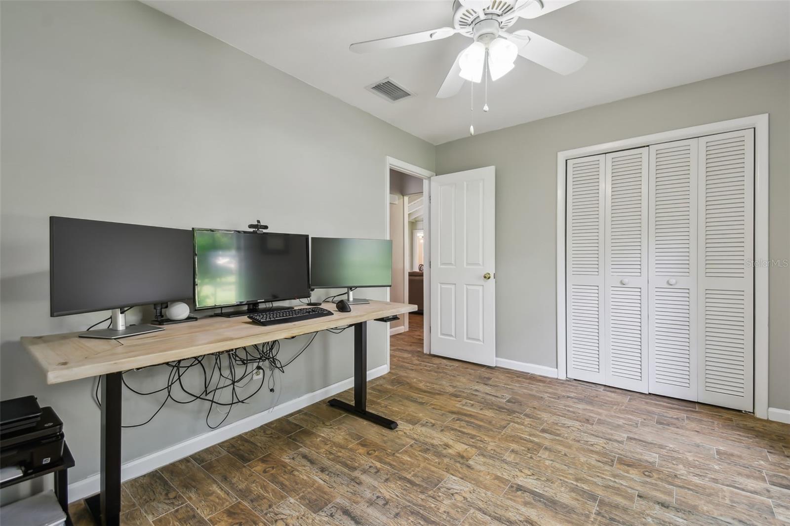Second bedroom currently being used as a home office
