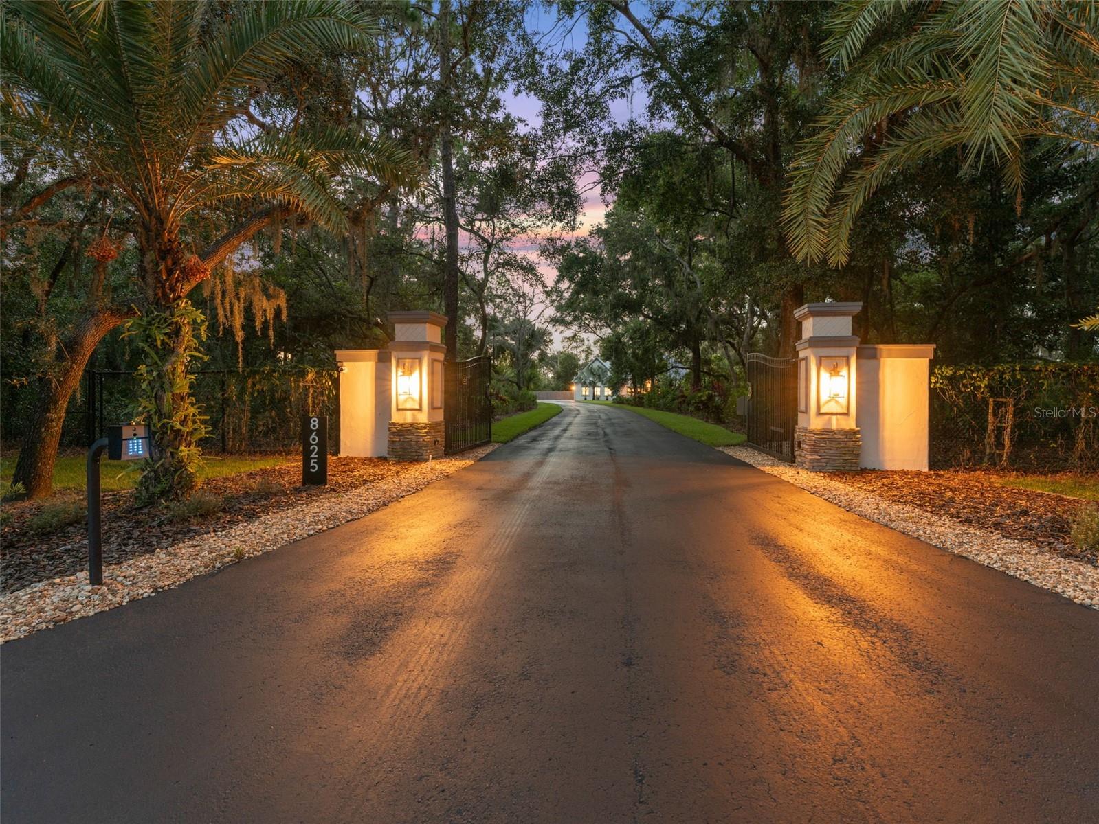 private gated entrance