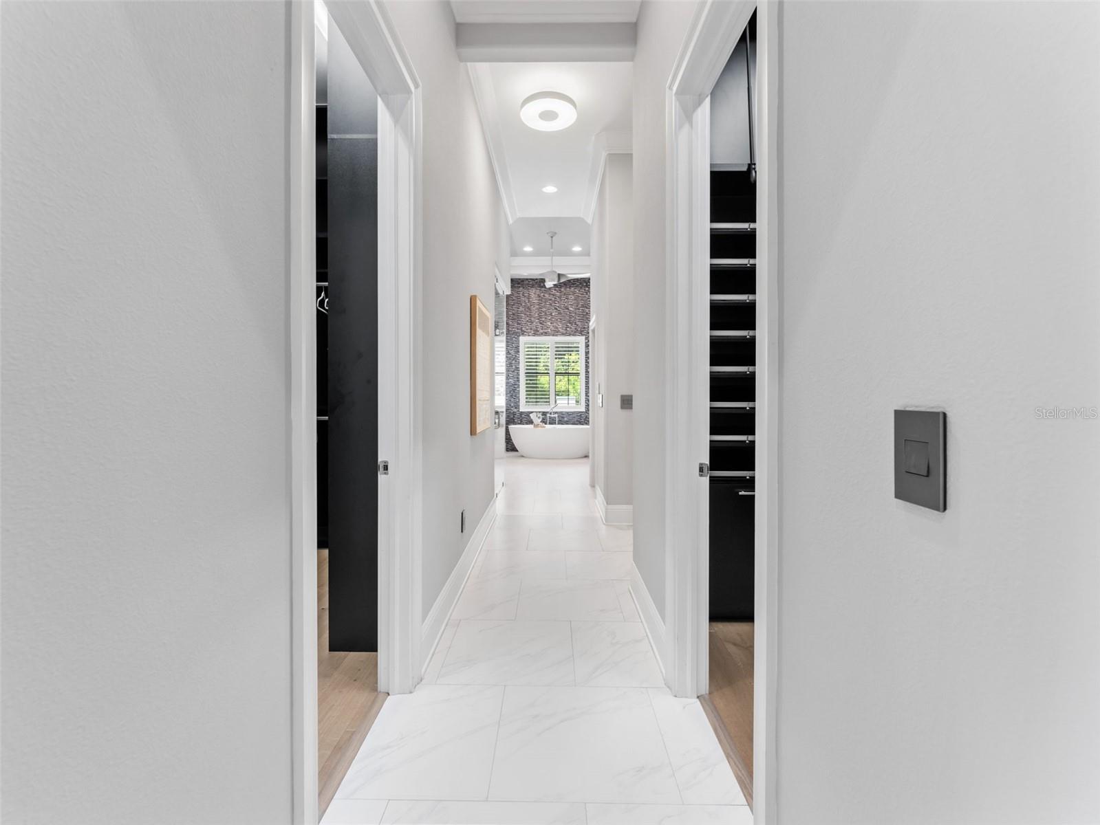 primary suite hallway