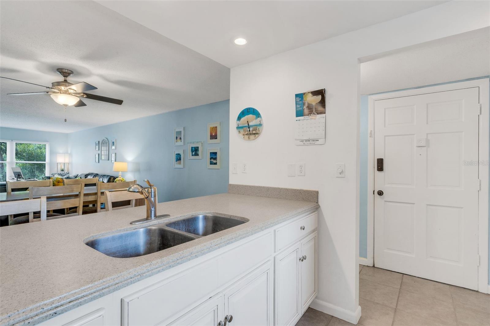 kitchen with door