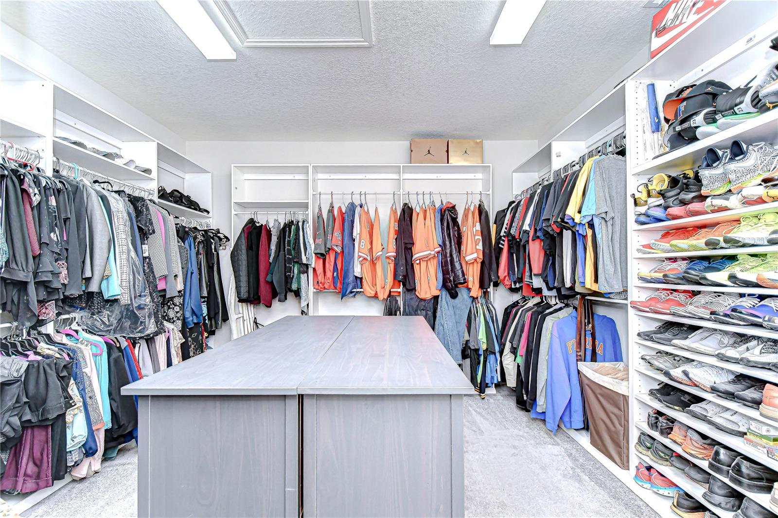 HUGE walk-in closet!