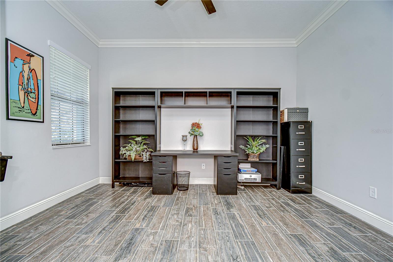 Flexible space for a home office, gym, or music room!