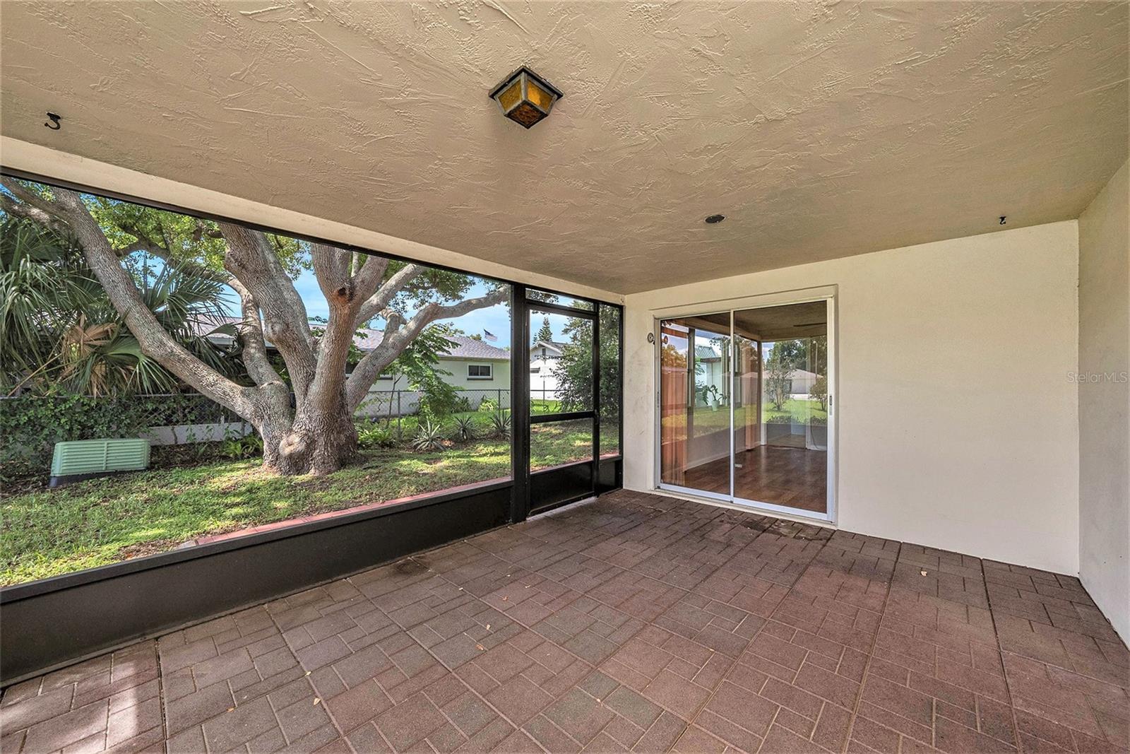 Covered and Screened Back Porch