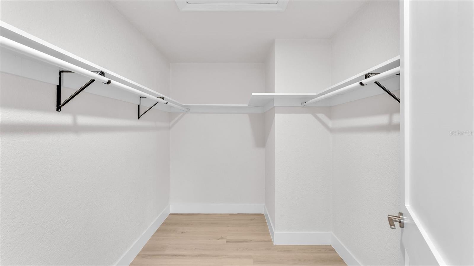 Walk-in closet.