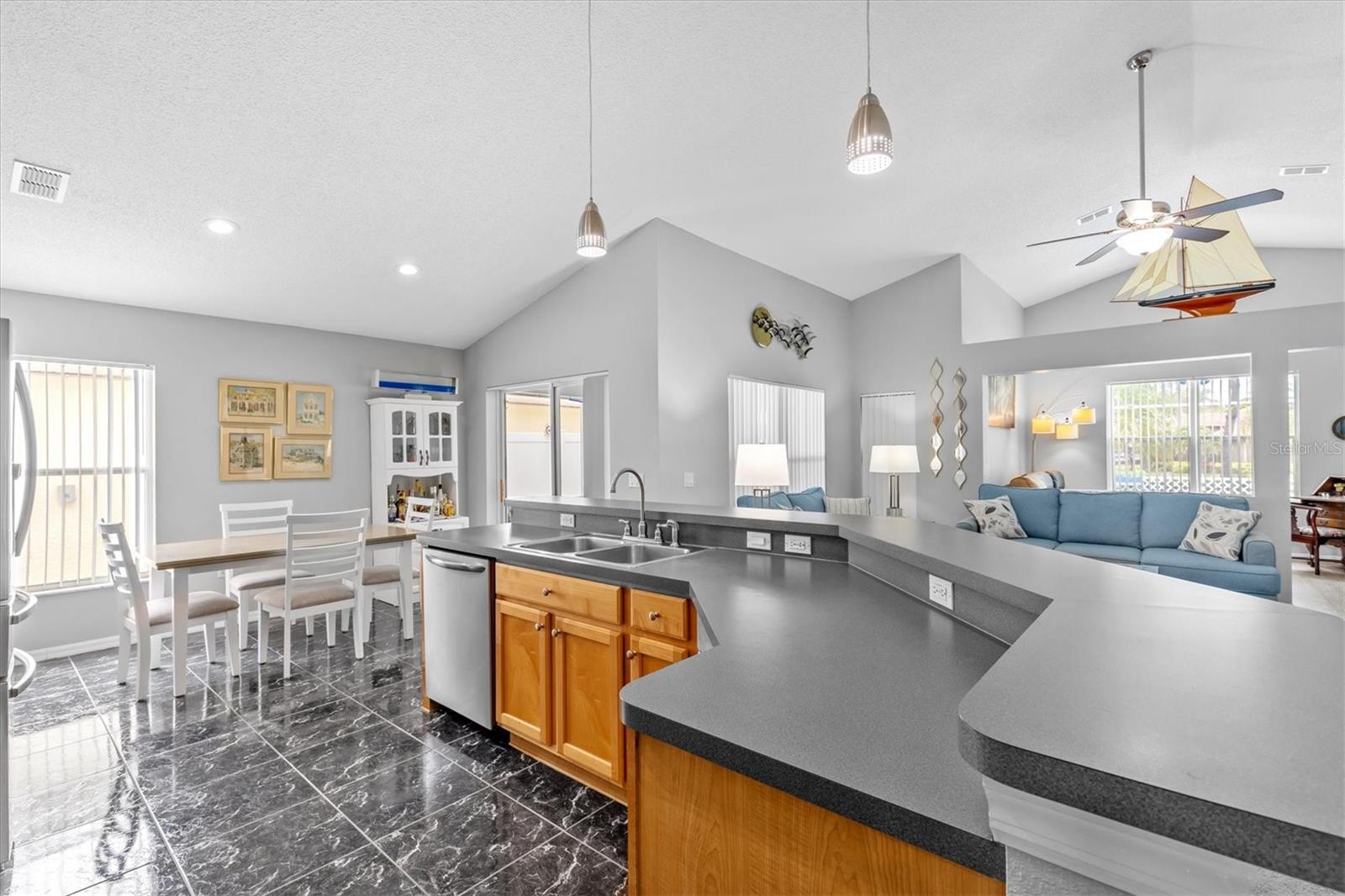 spacious kitchen