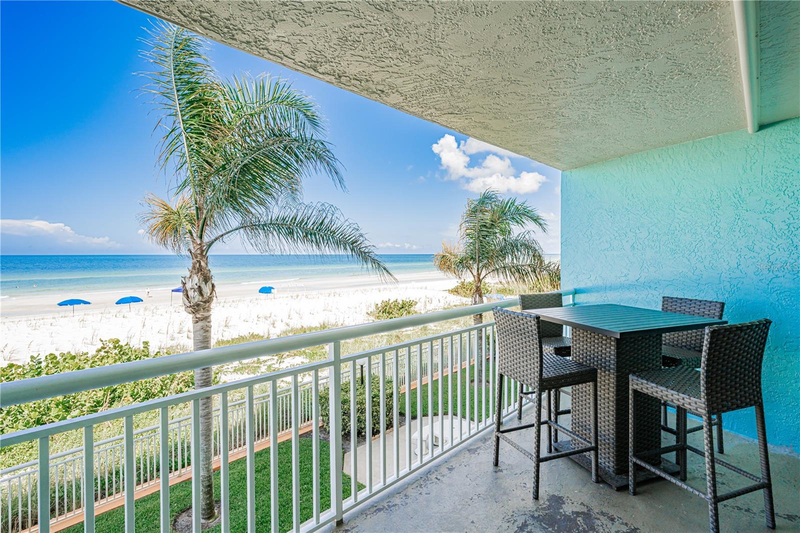 Private balcony on the Gulf