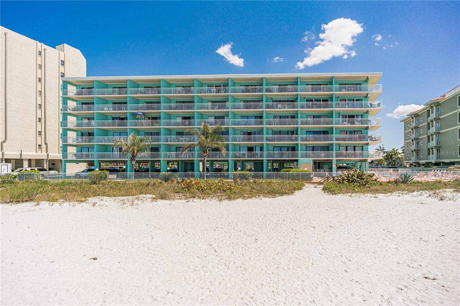 Chateaux from the beach side
