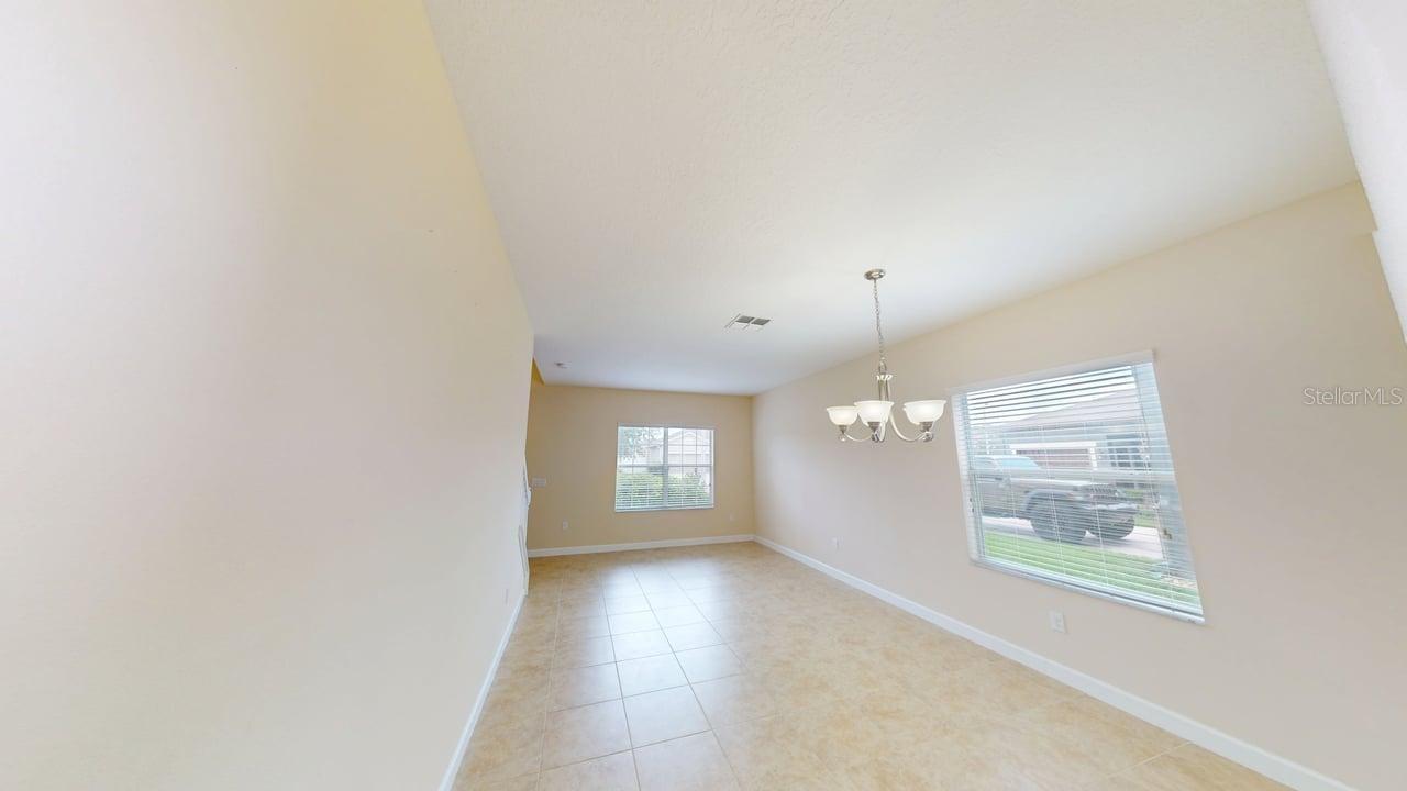 Living room dining room combo from the kitchen