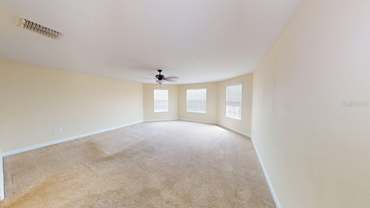 Master bedroom from the door
