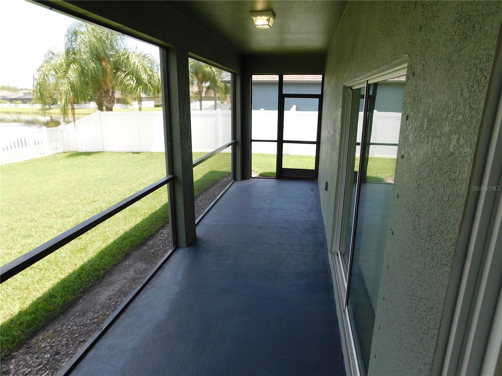 Screened lanai from eat in kitchen