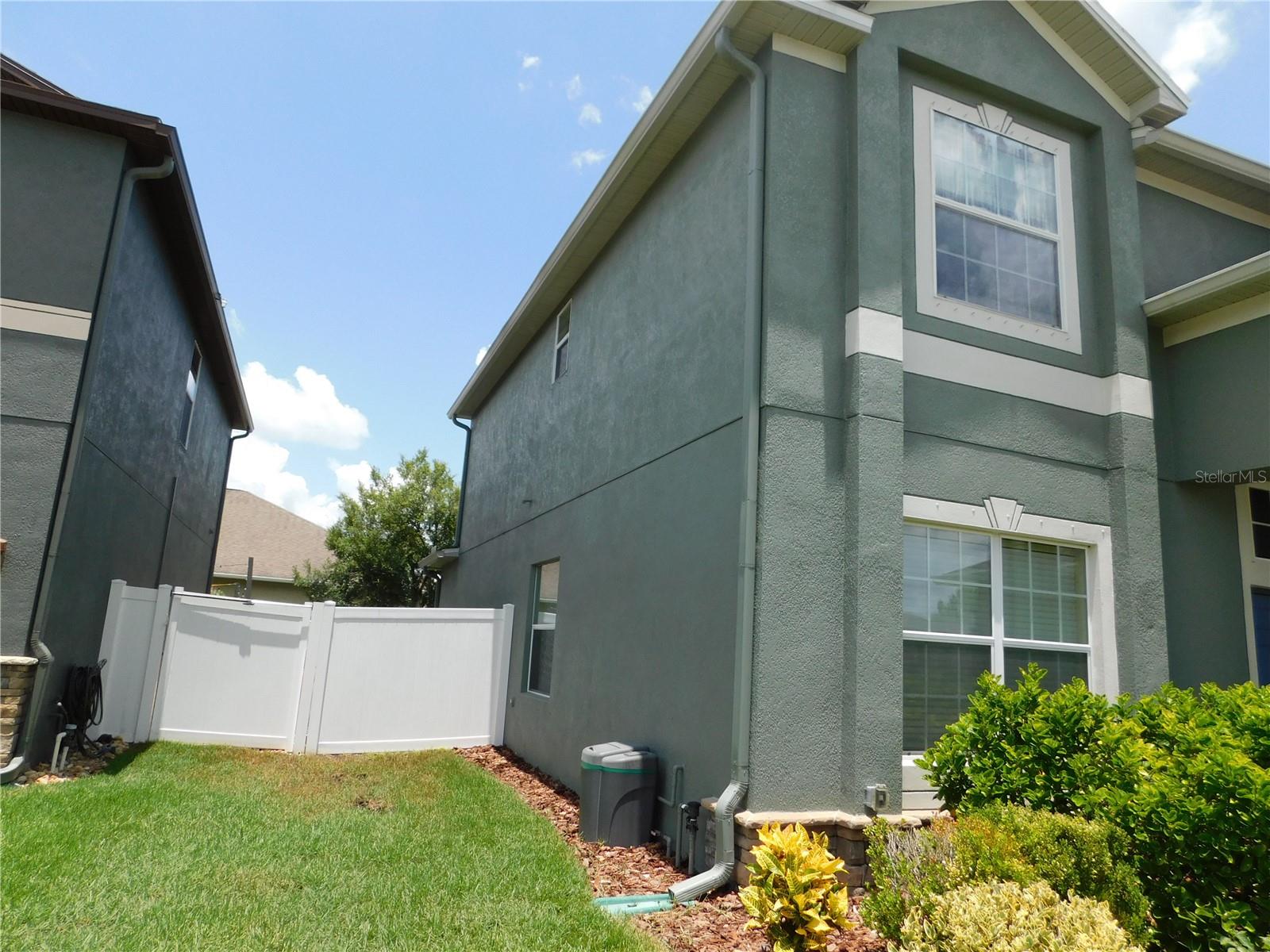 Left side of home