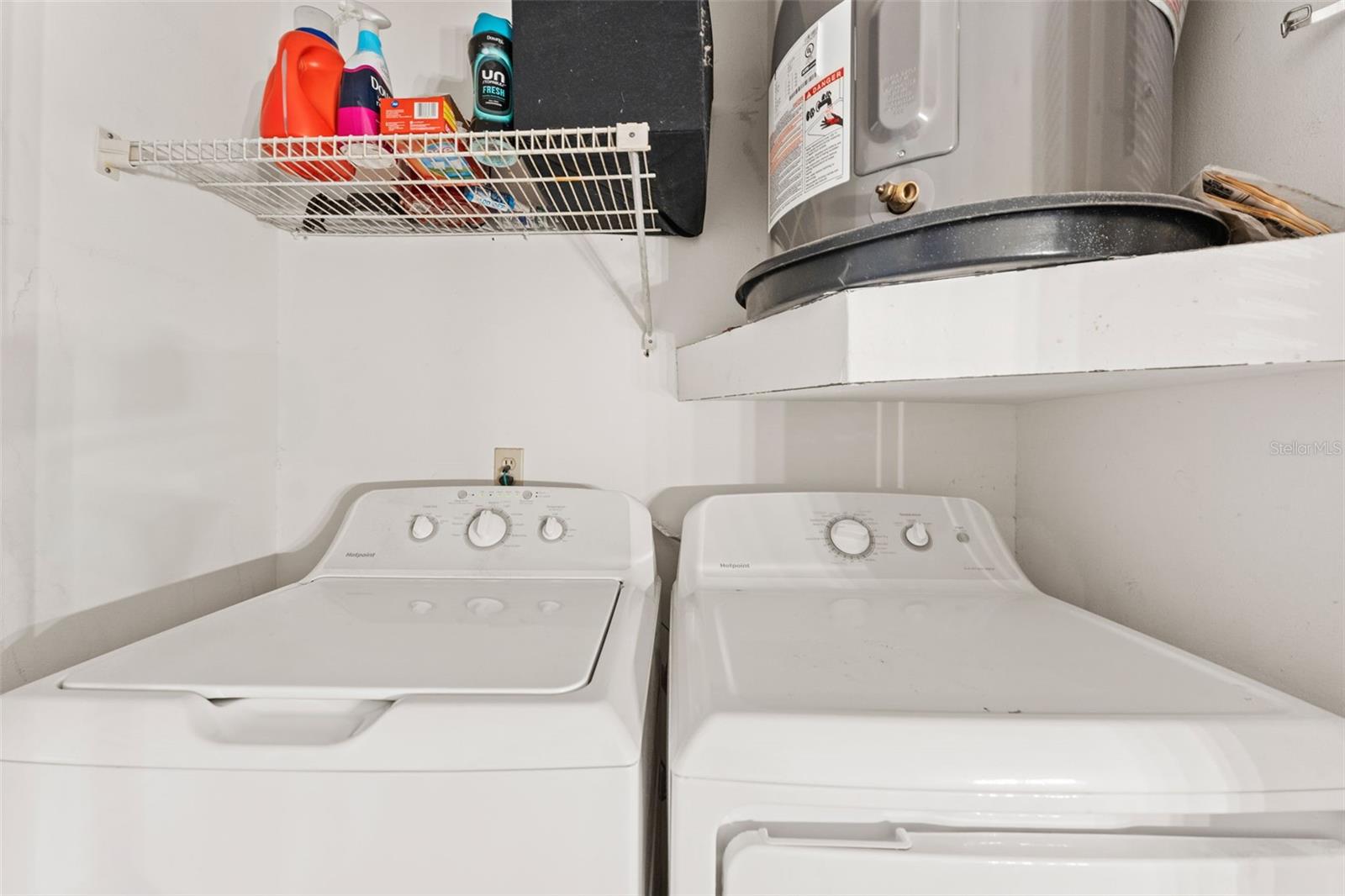 laundry closet upstairs