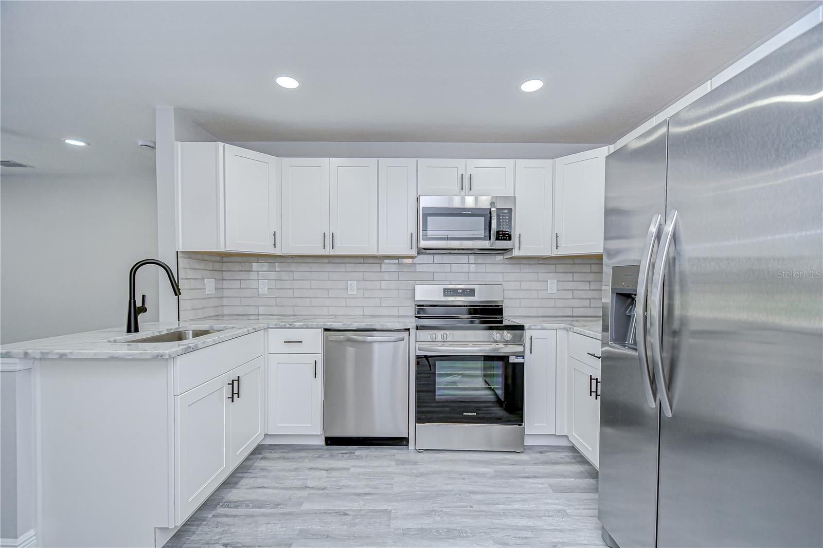 Every appliance you would expect in the newly remodeled kitchen.