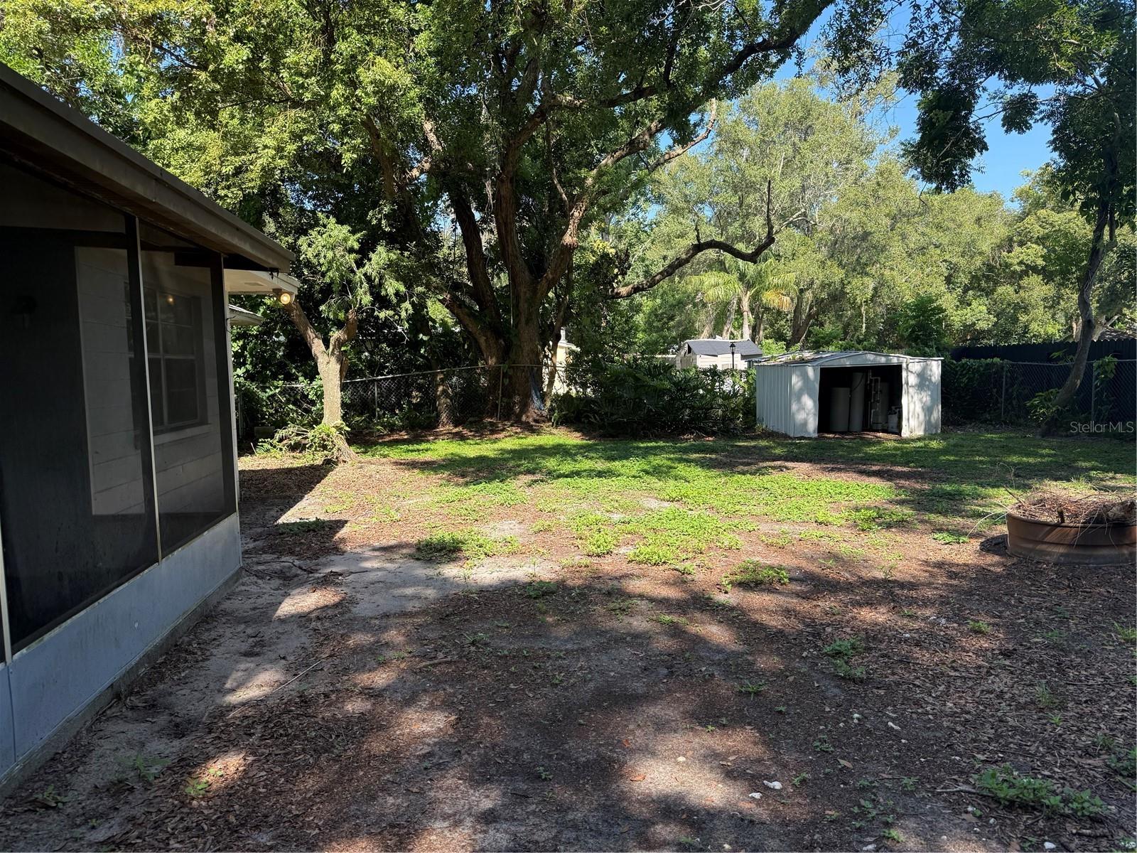 Back of house yard