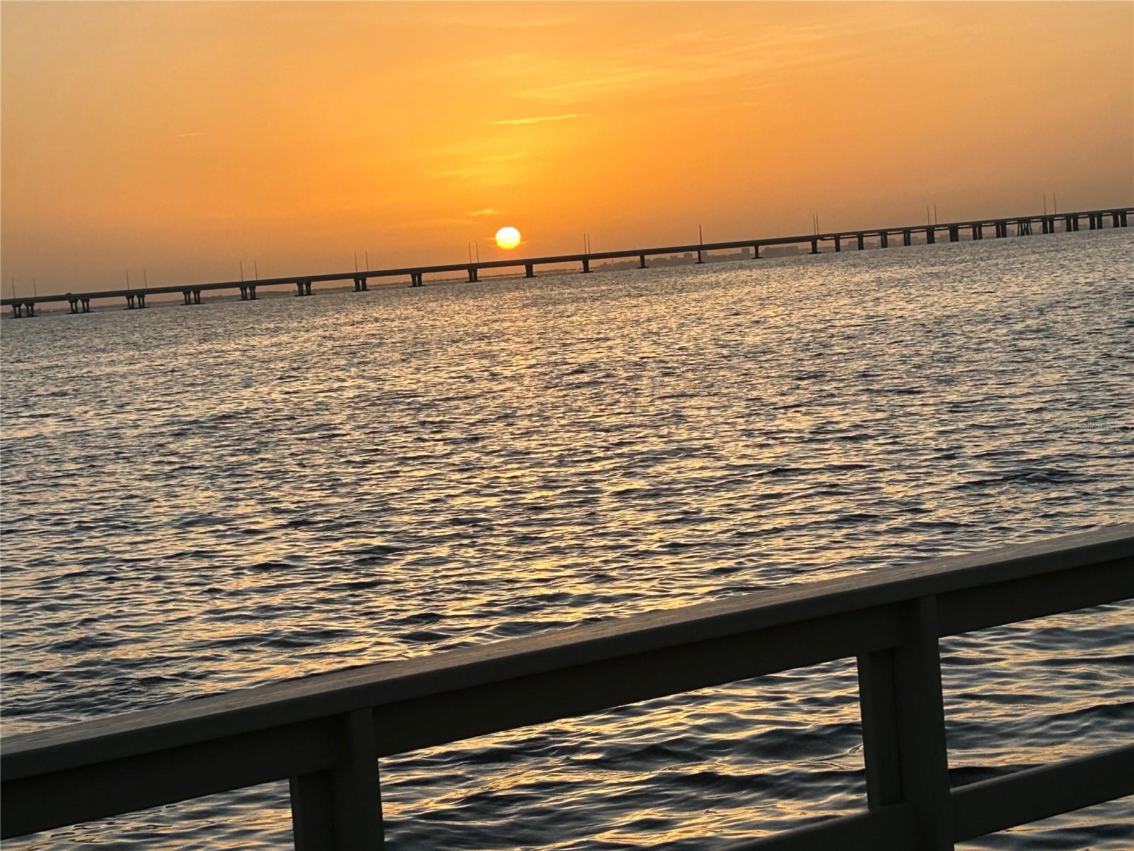 view from private deck Old Tampa Bay
