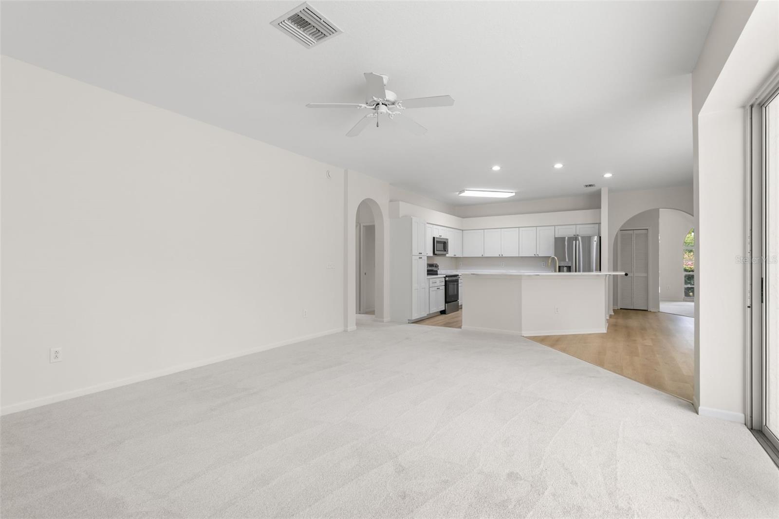 Family Room, Kitchen