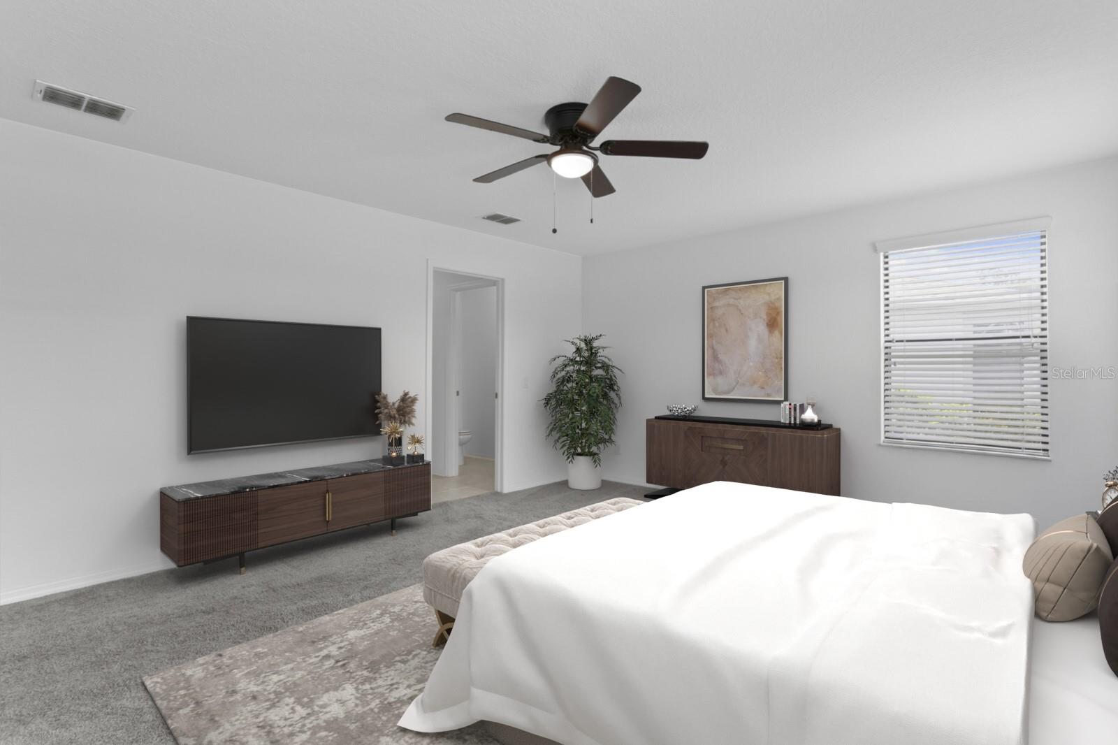 Spacious Primary Bedroom