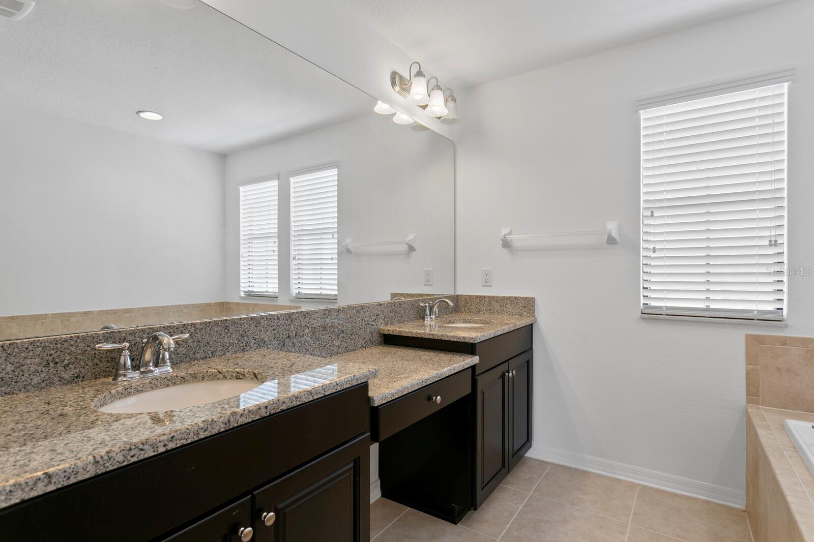 Granite Countertops and Wood Cabinets