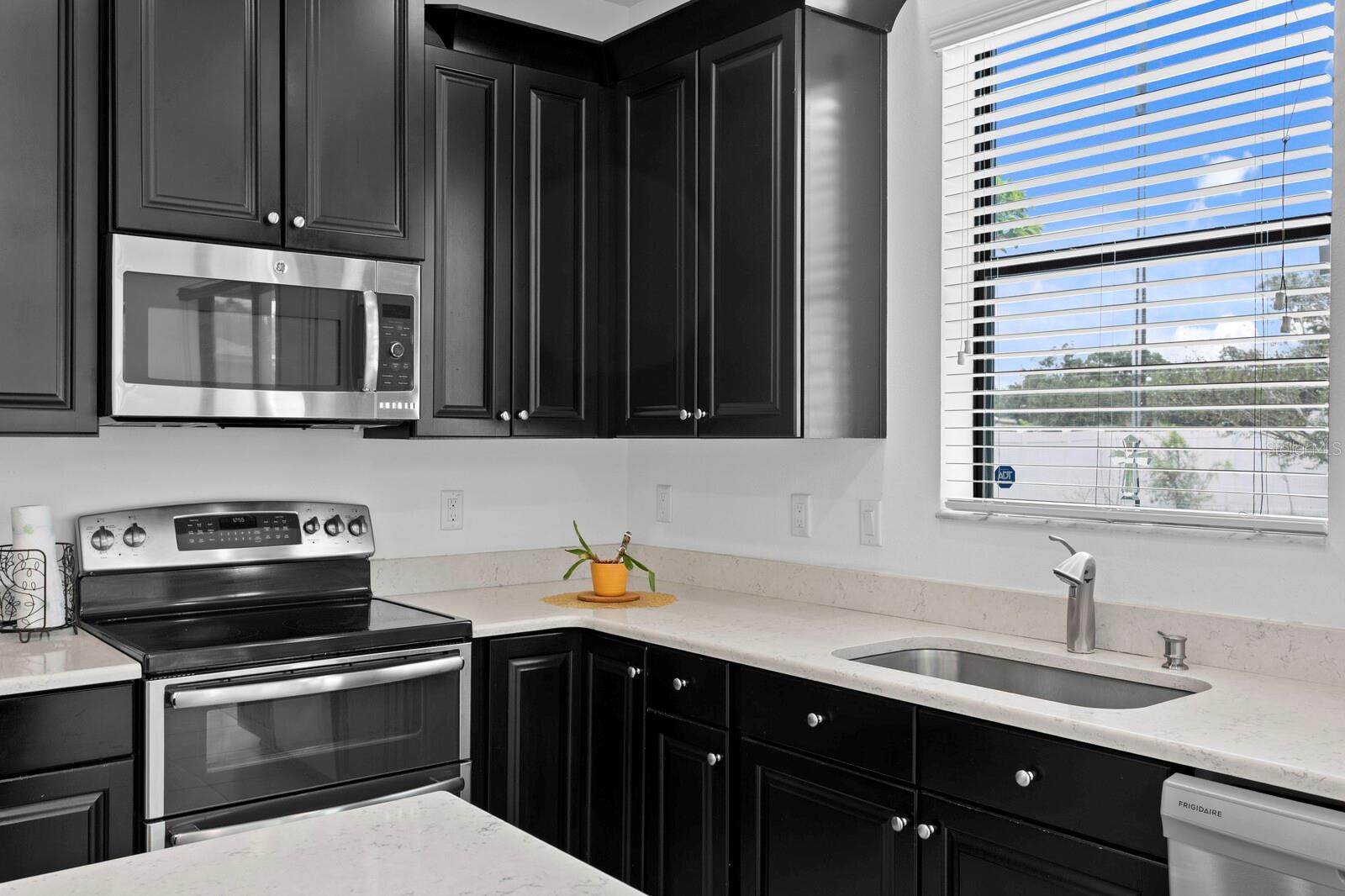Granit Countertopos & Wood Cabinets