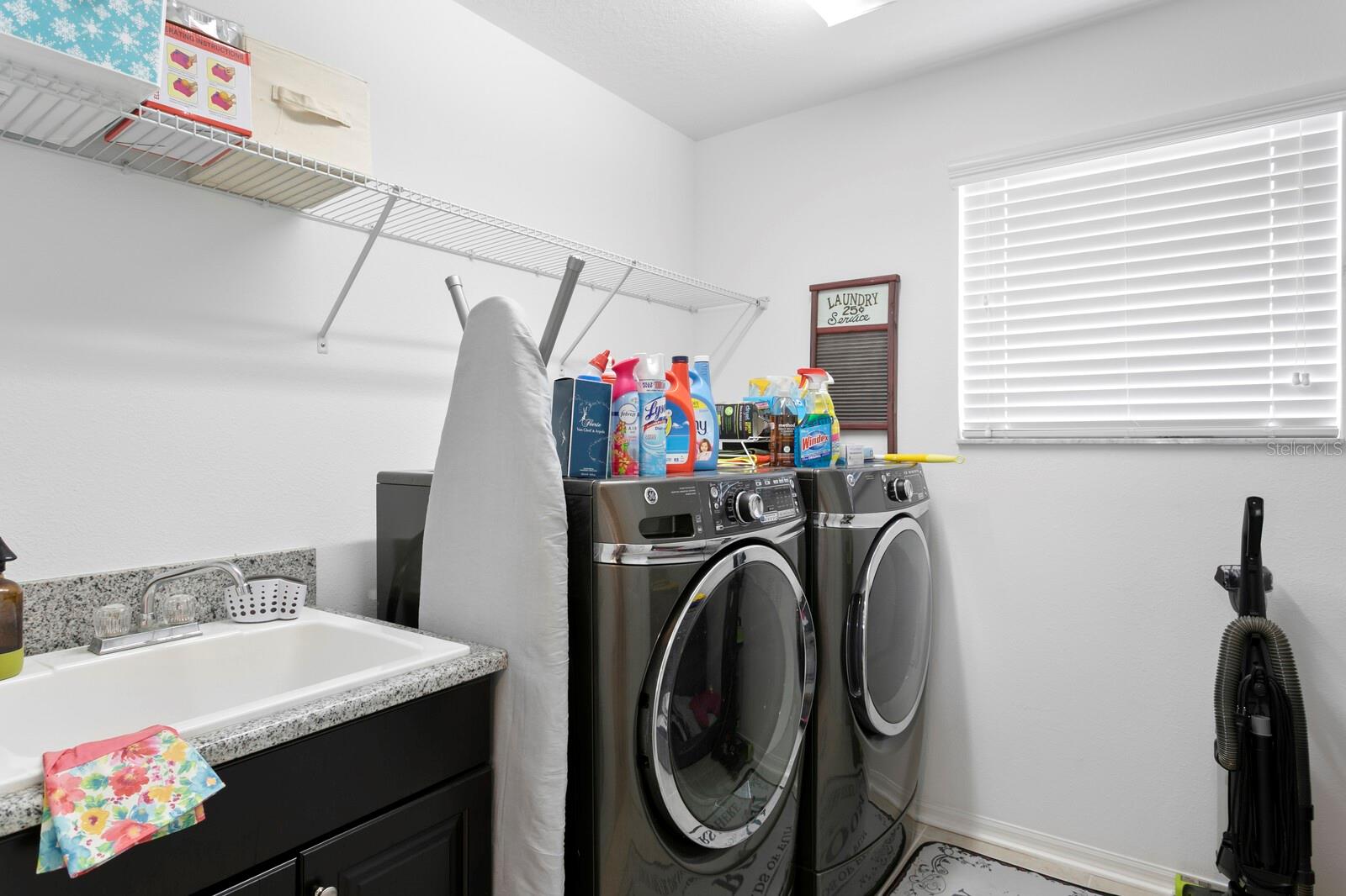 Convenient Upstairs Laundry - Great Laundry Sink and Comes with Washer and Dryer.