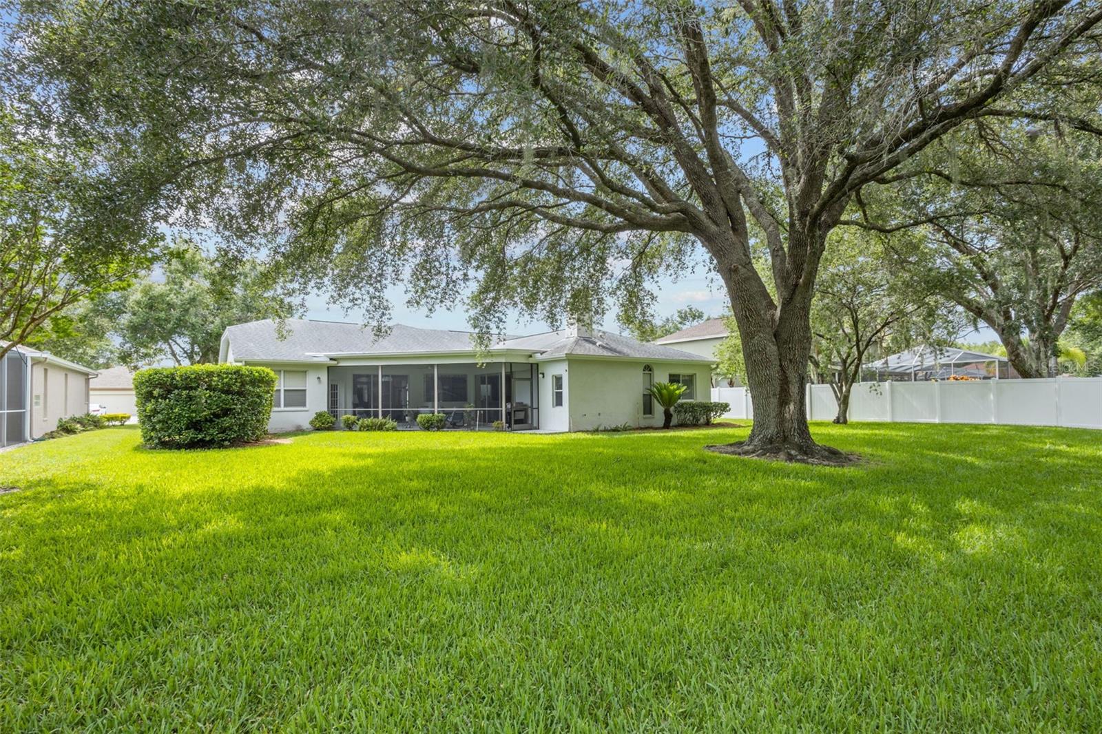 This backyard is truly impressive—offering ample space to add a pool or enjoy as-is for outdoor relaxation and entertaining.