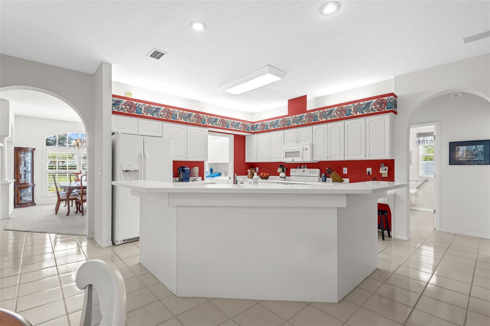 Open-concept kitchen