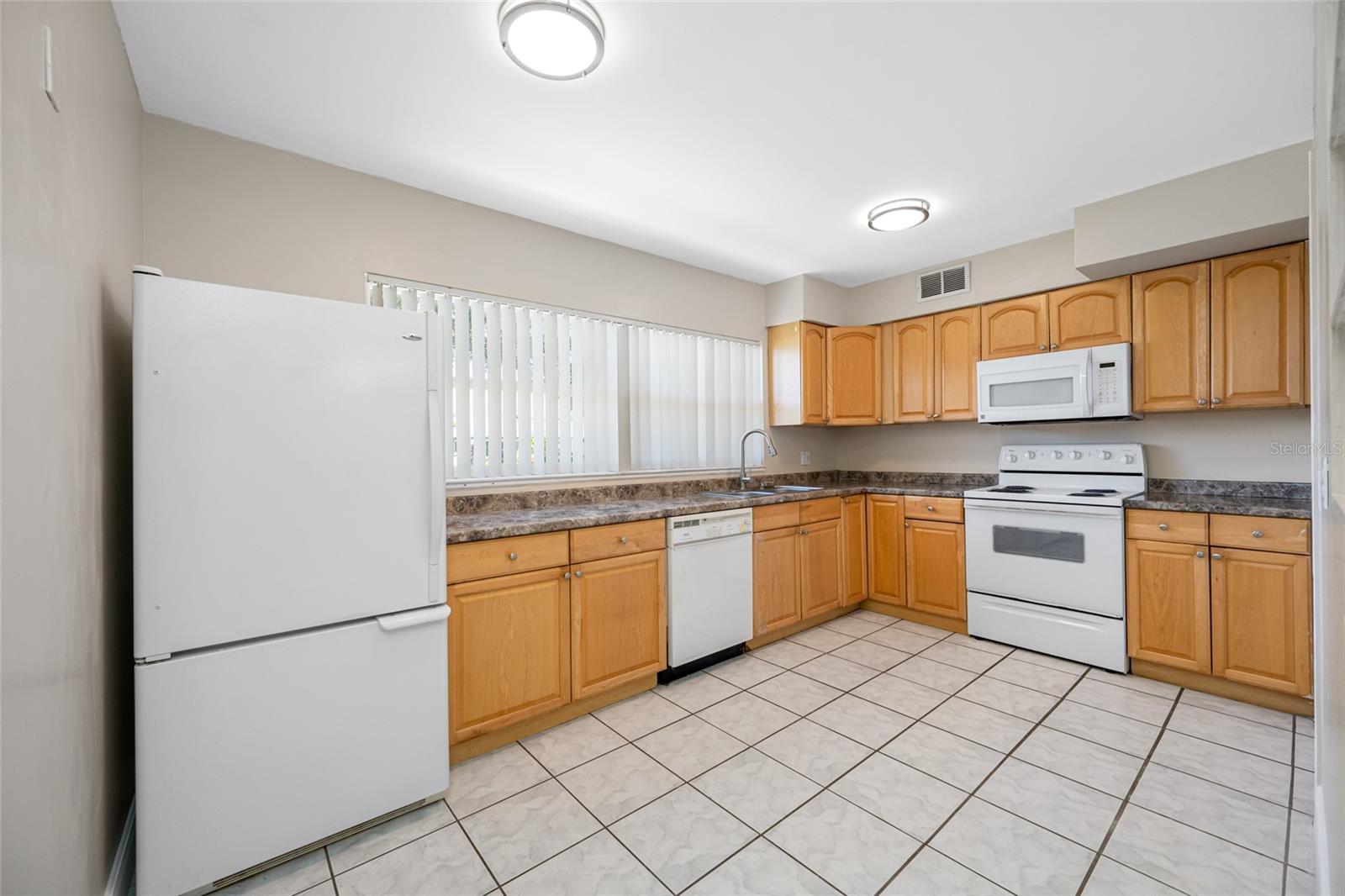 Large kitchen with plenty of counter and cabinet space