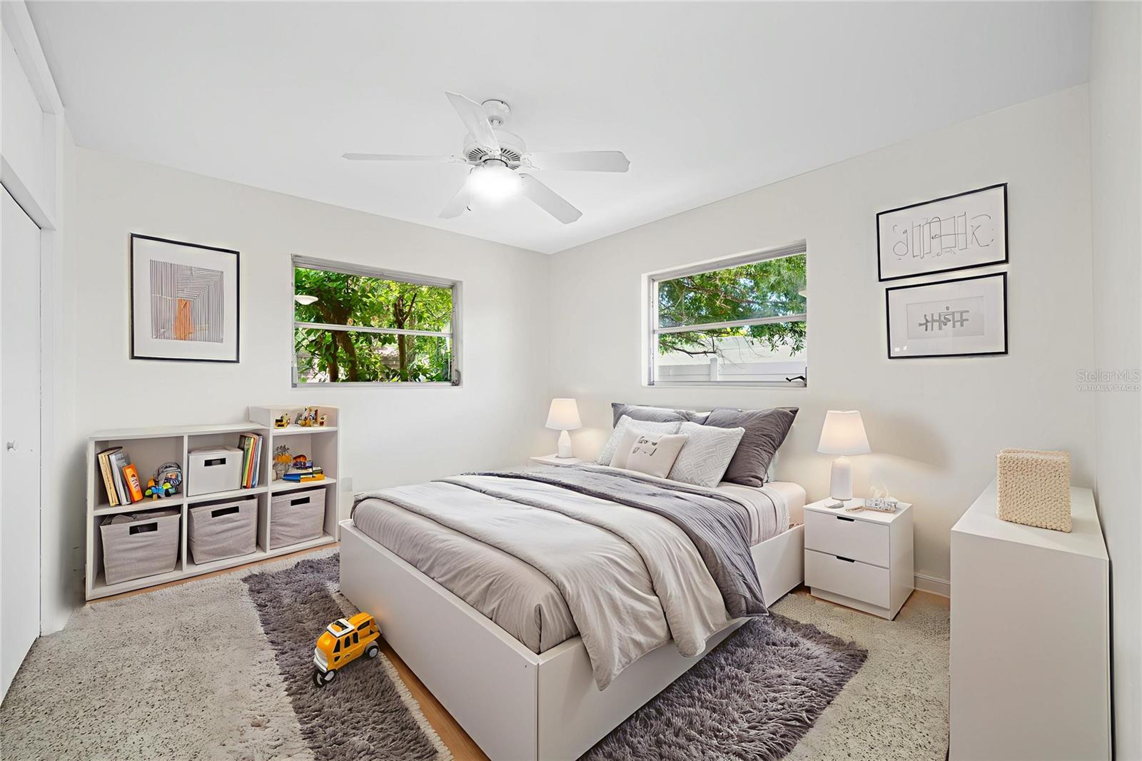 The Primary Bedroom virtually staged