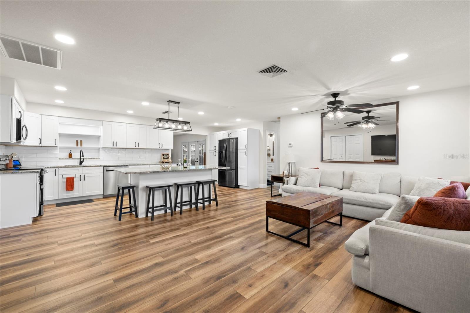 Living Room + Kitchen