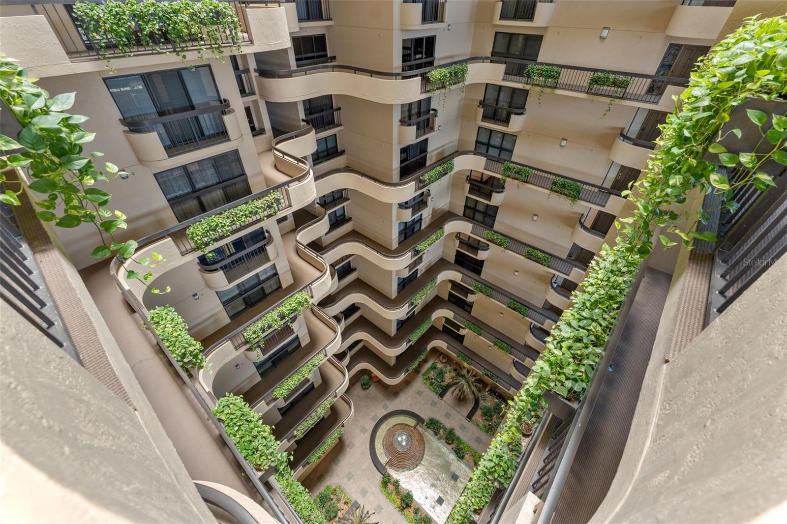 The Atrium Lobby Aerial Shot