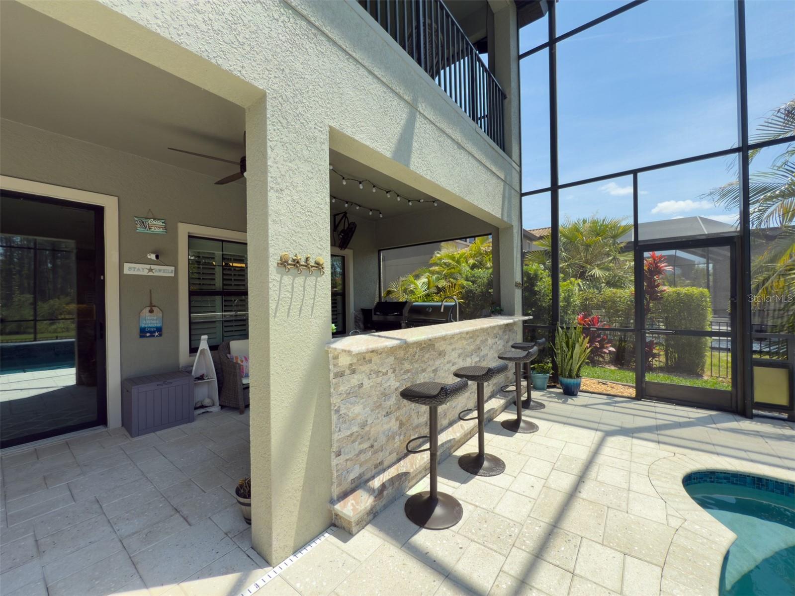 Outdoor Pool Bar/ Entertaining area