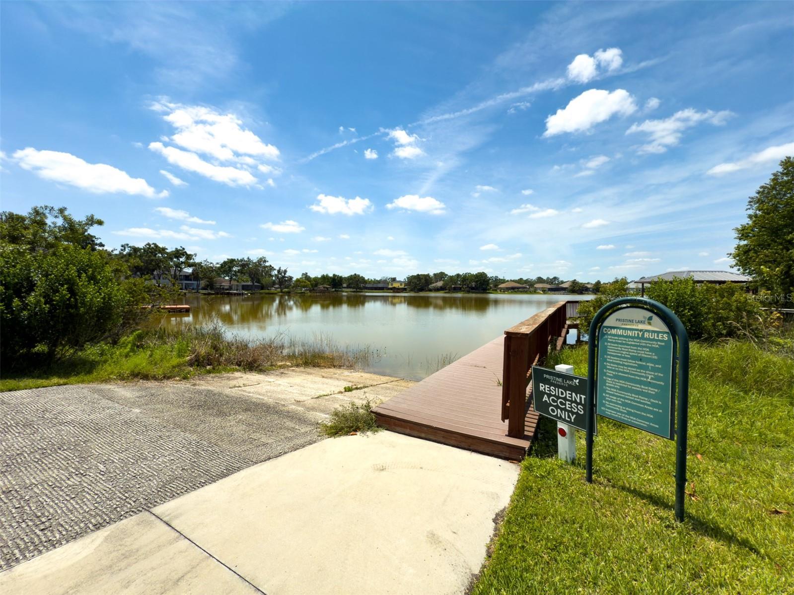 Access to Lake/ Community Lake Ramp