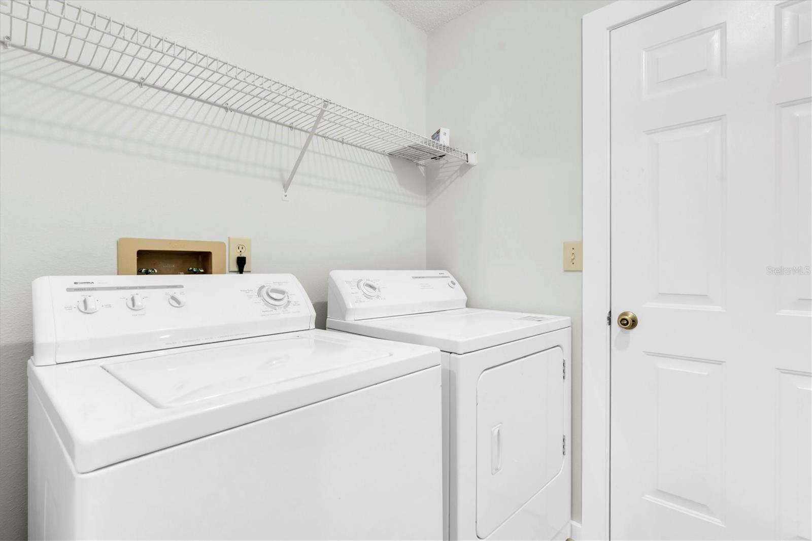 Inside laundry room