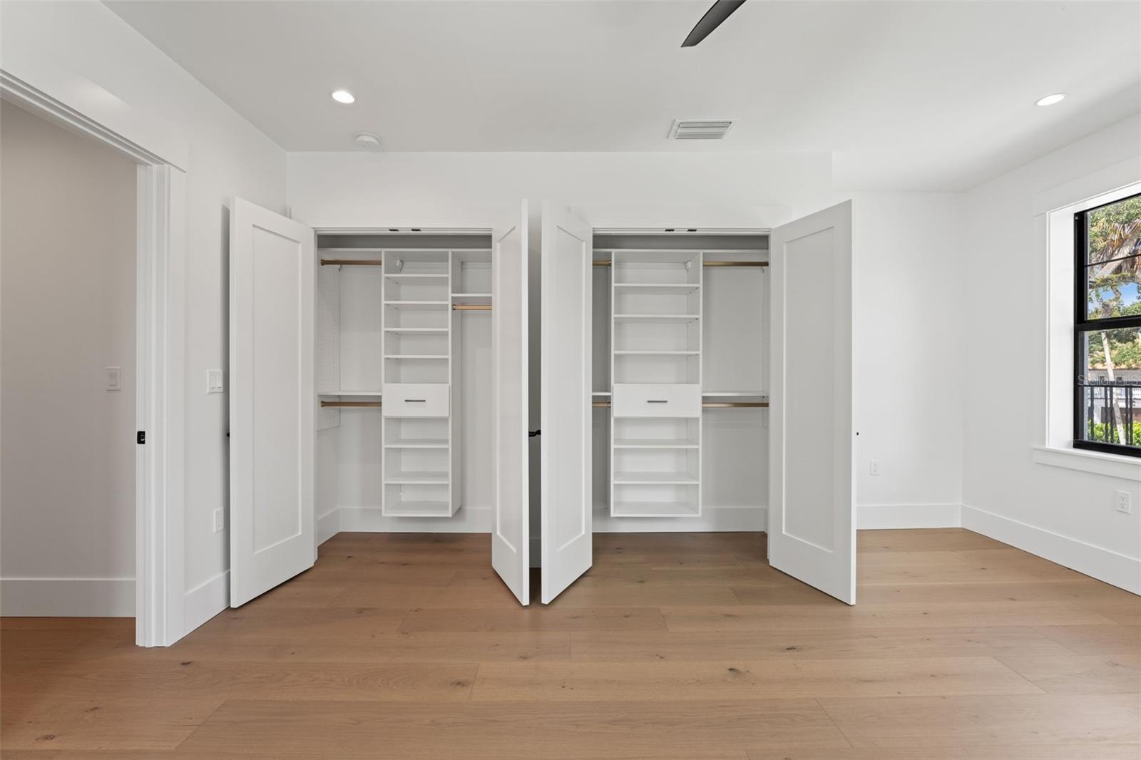 Bedroom 3 Closets