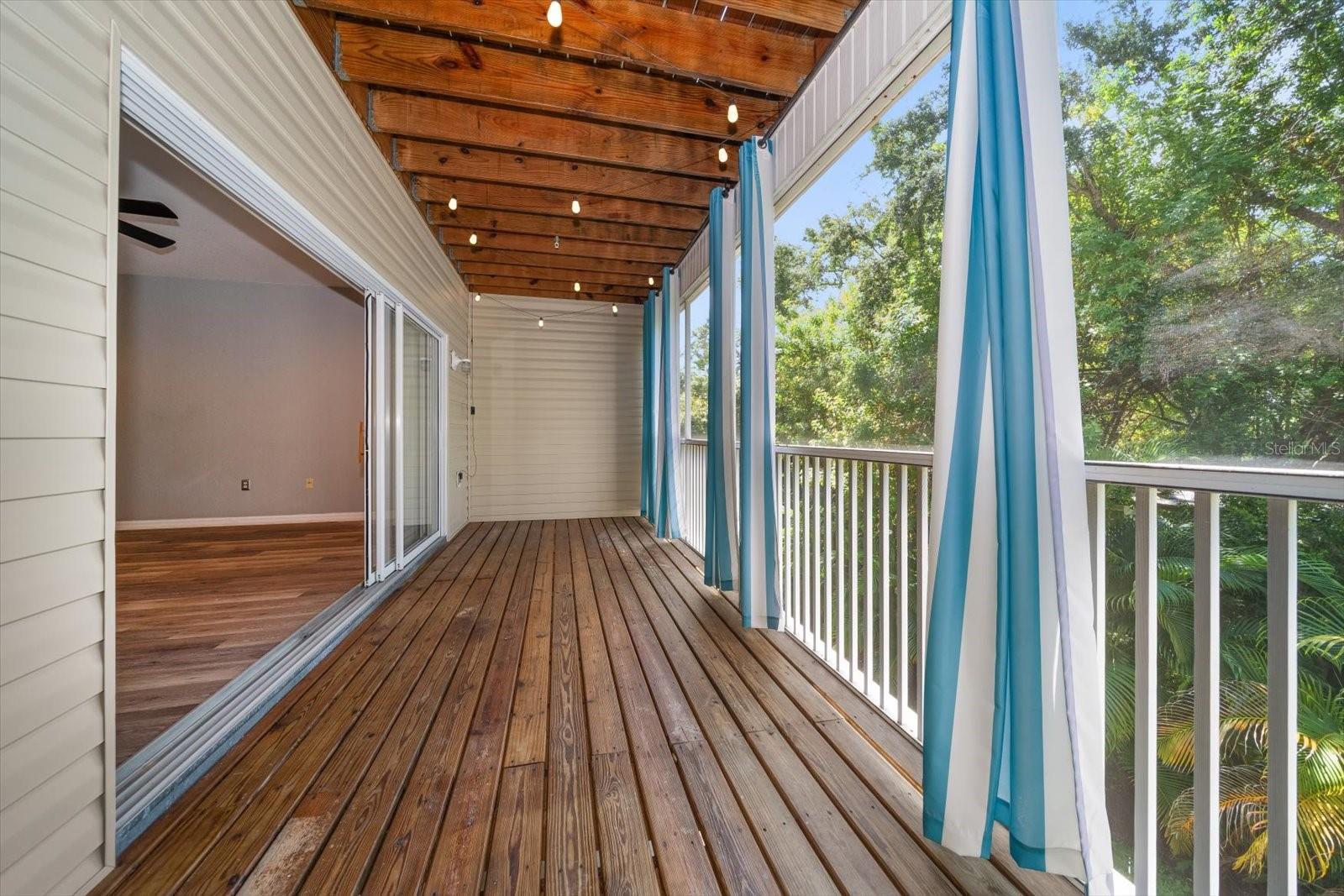 Deck off living room