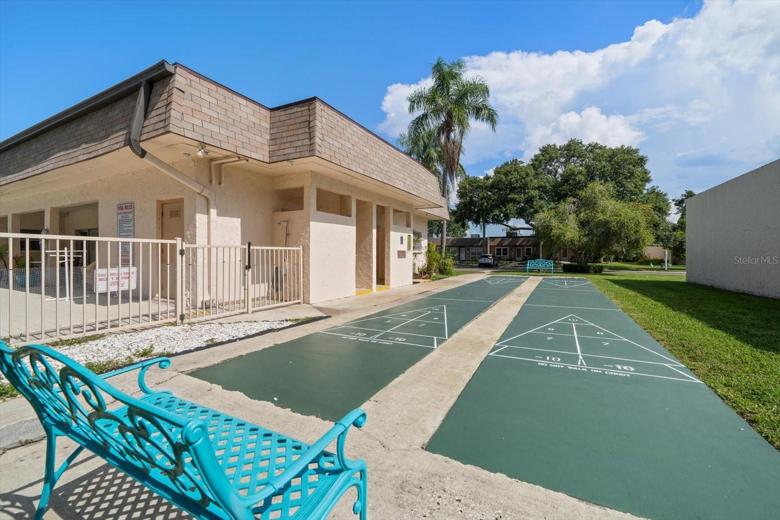 Shuffle board courts