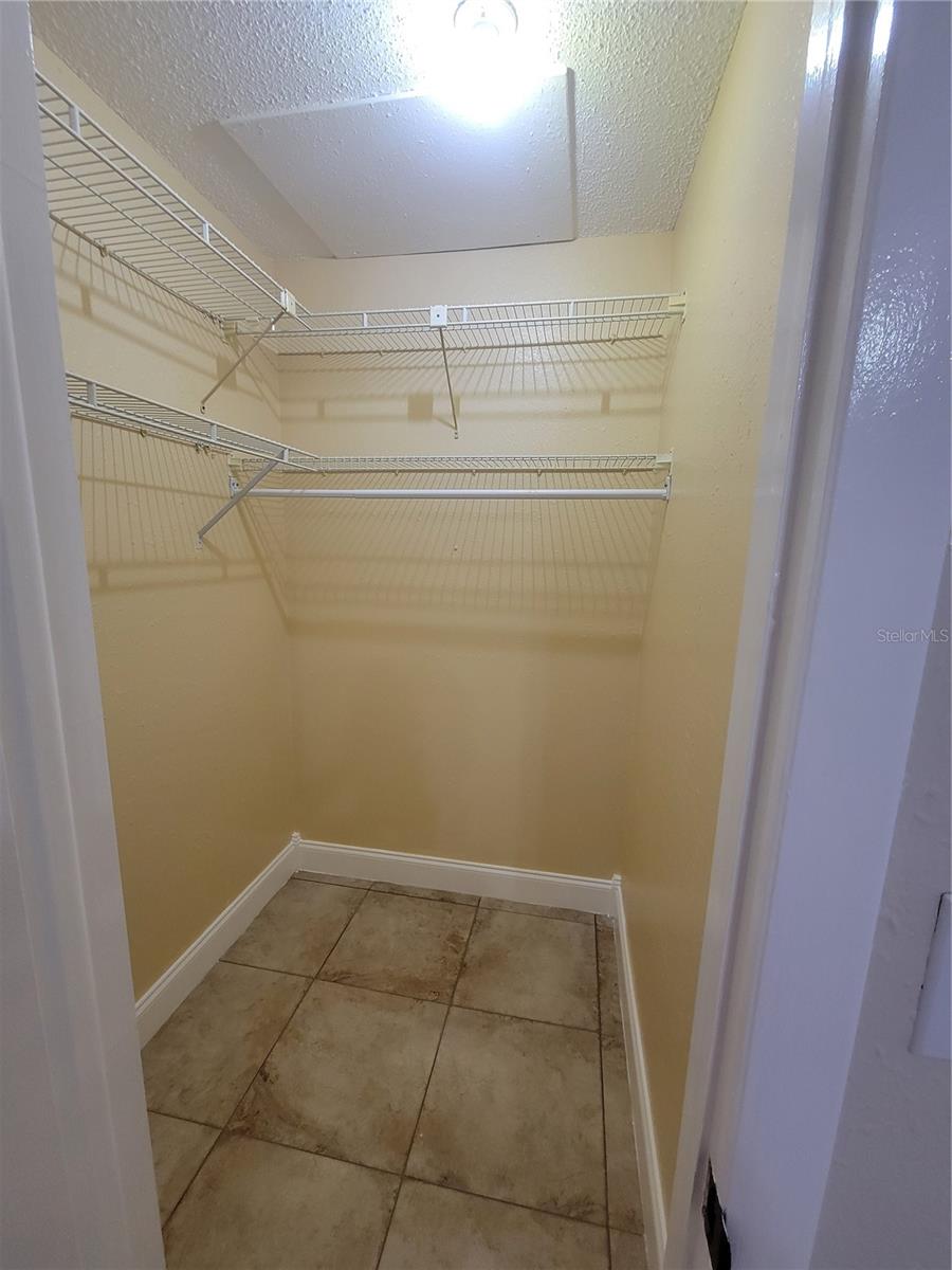 Walk in closet in Master BR