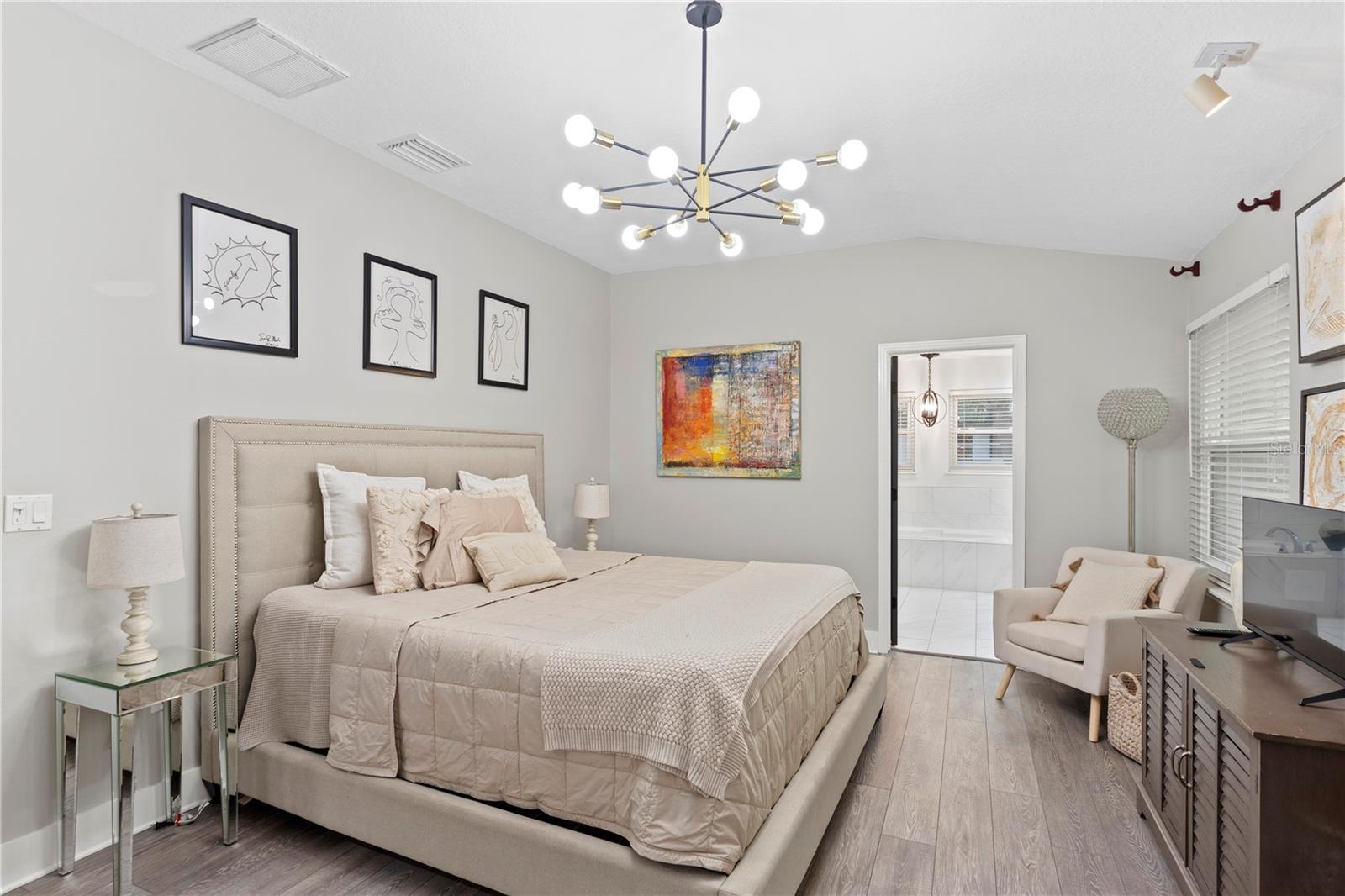 The spacious primary retreat
