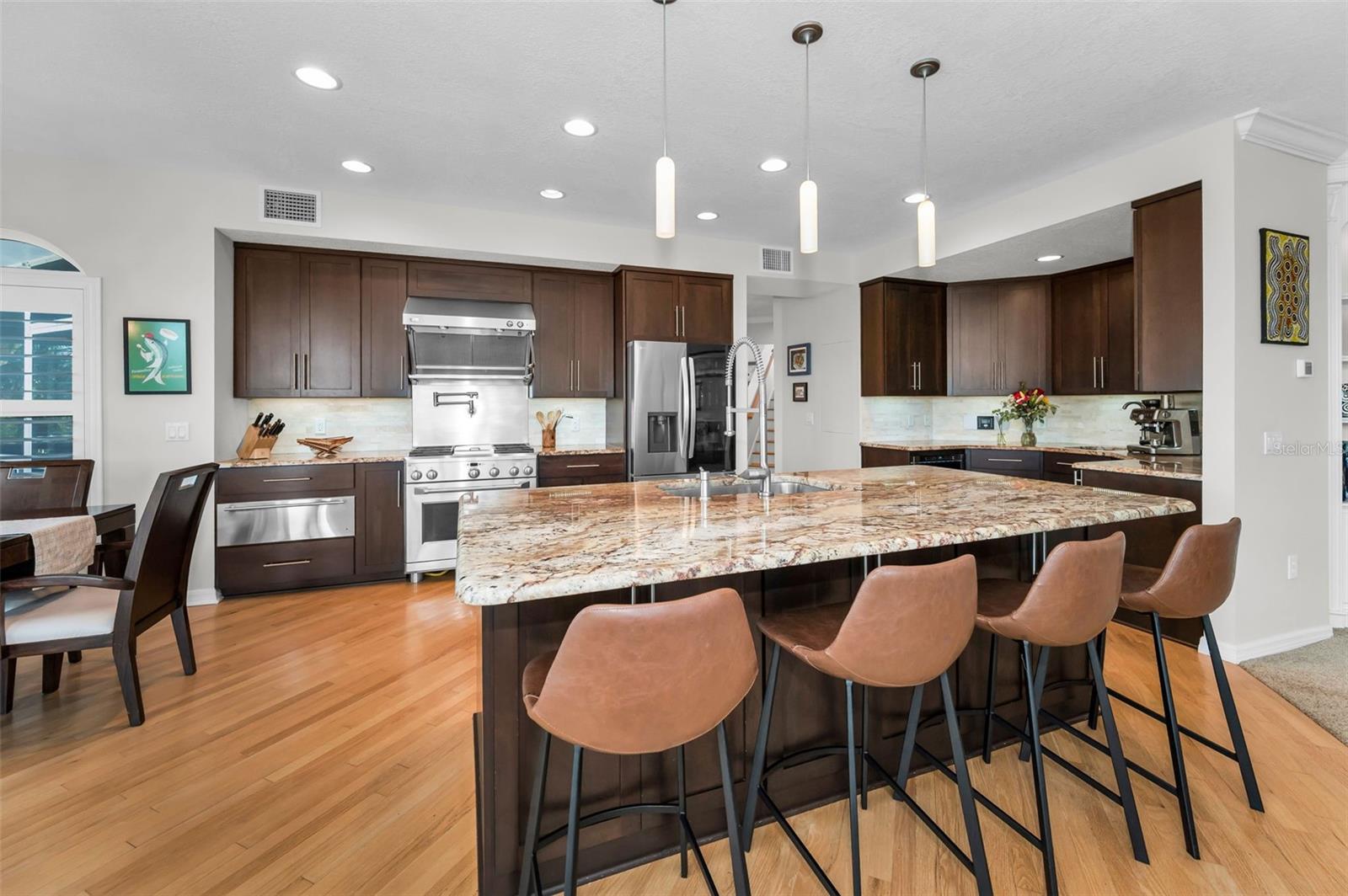 Chef's kitchen with room for everyone