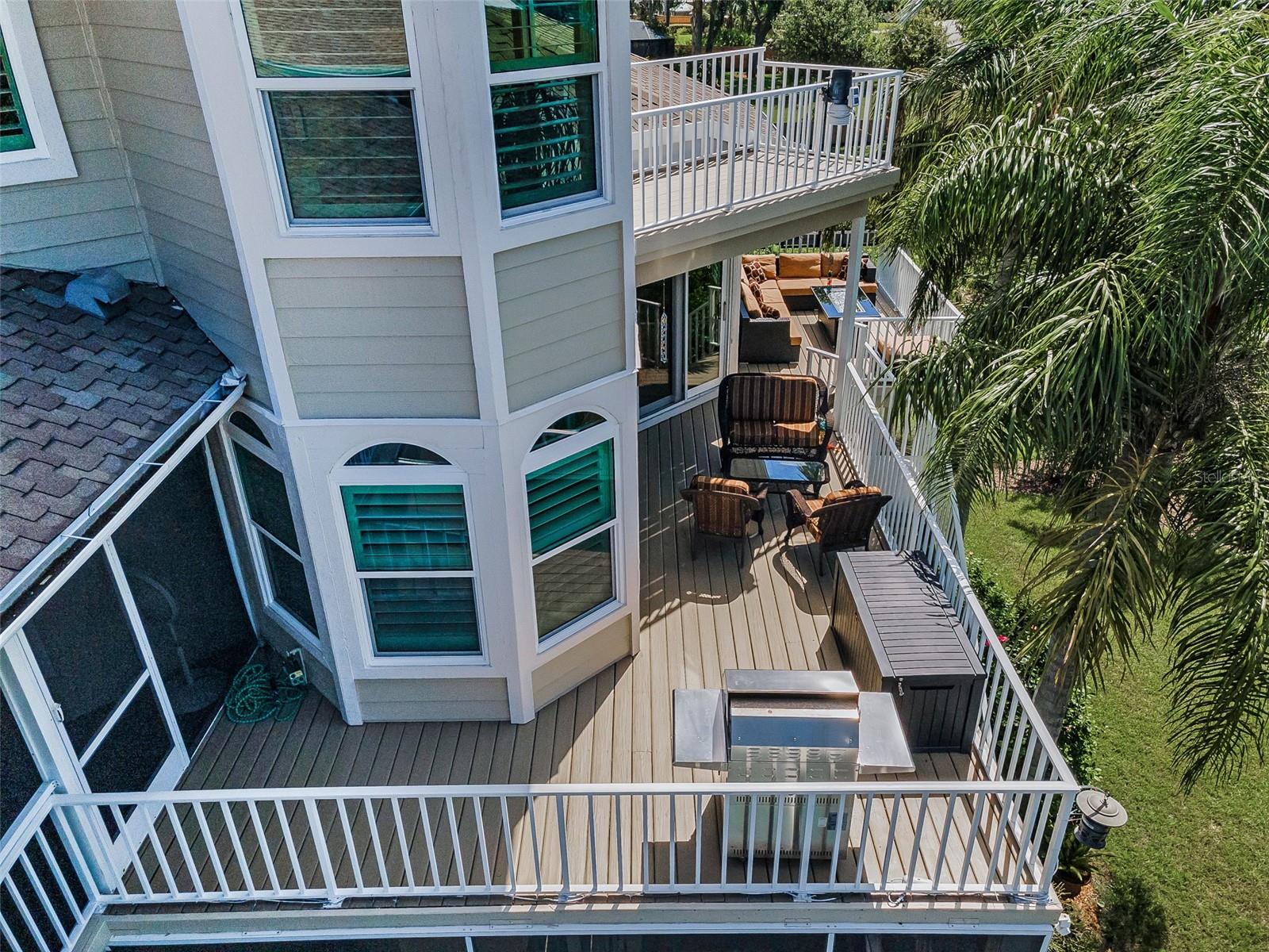 Open patio for grilling (and chilling)