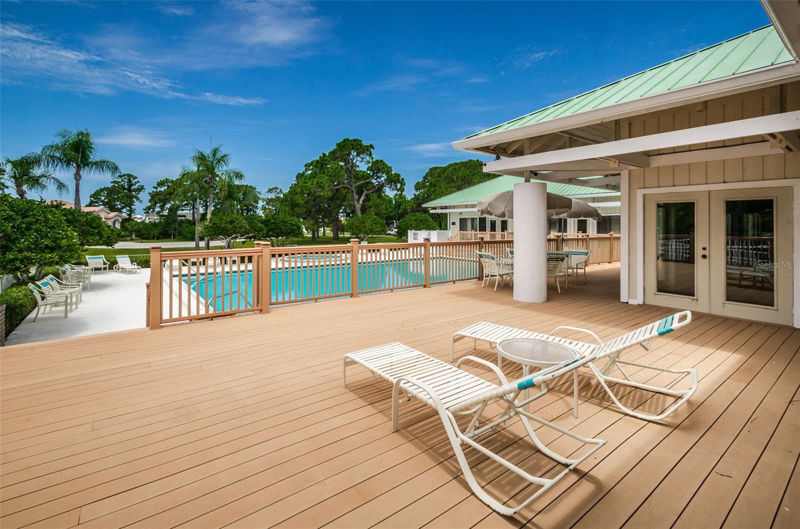 Clubhouse, pool and lounge space