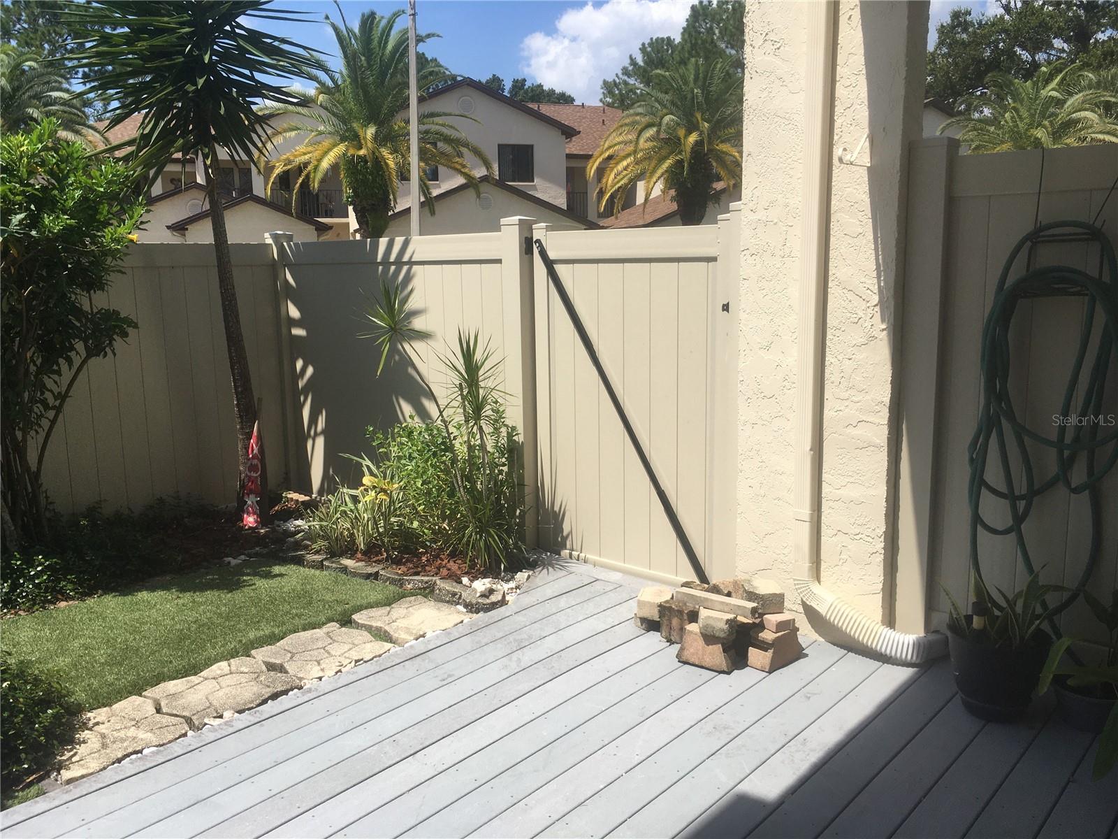 Back yard deck