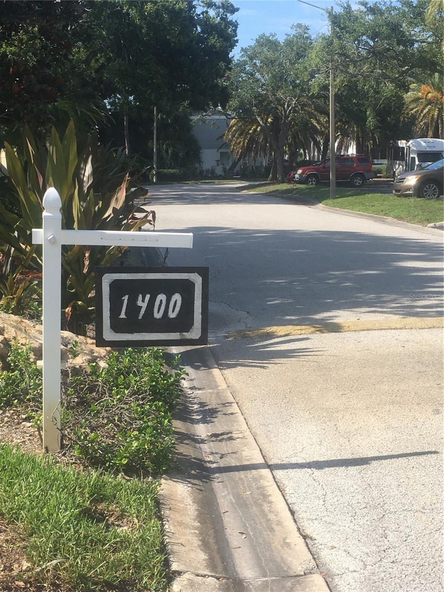 Signage by parking spots