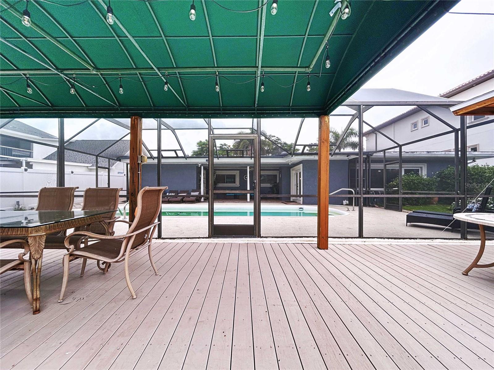 Backyard deck