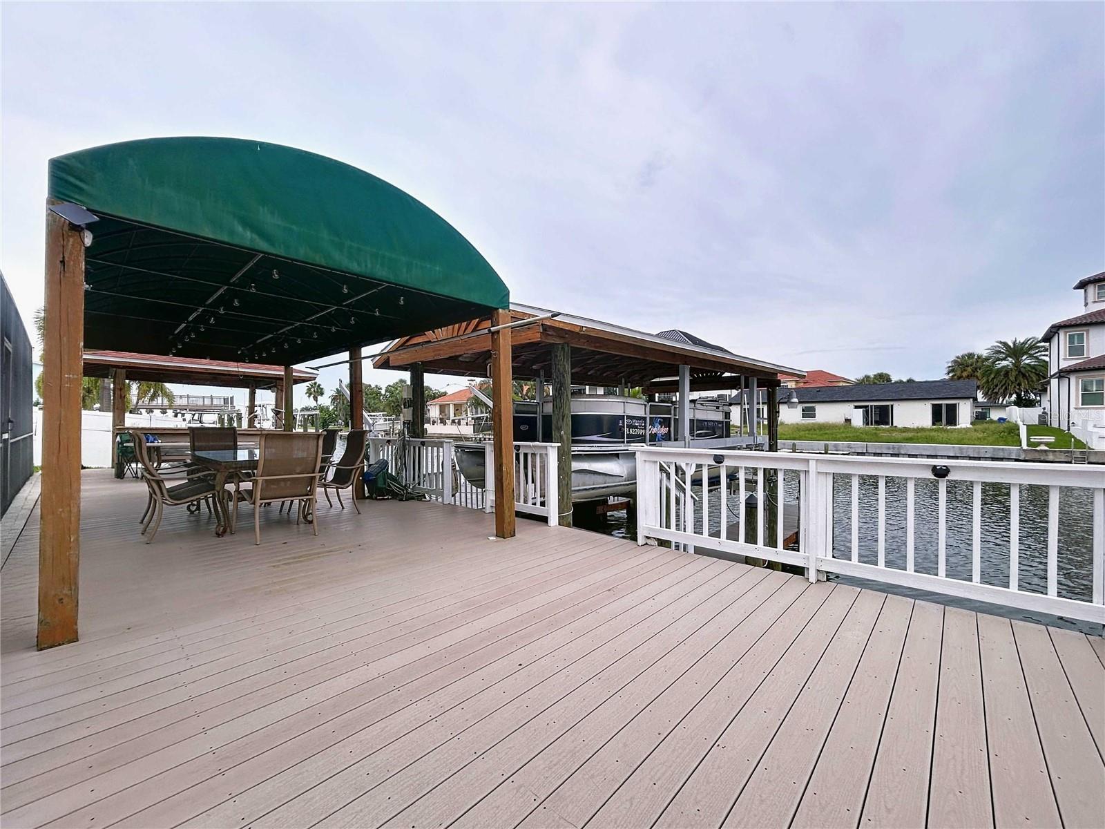 Deck with boat lift #2