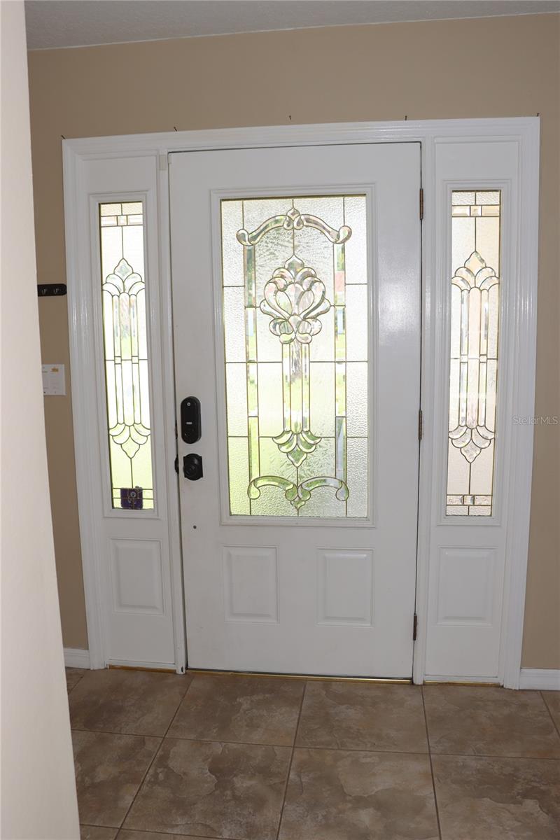 Front door with sidelites