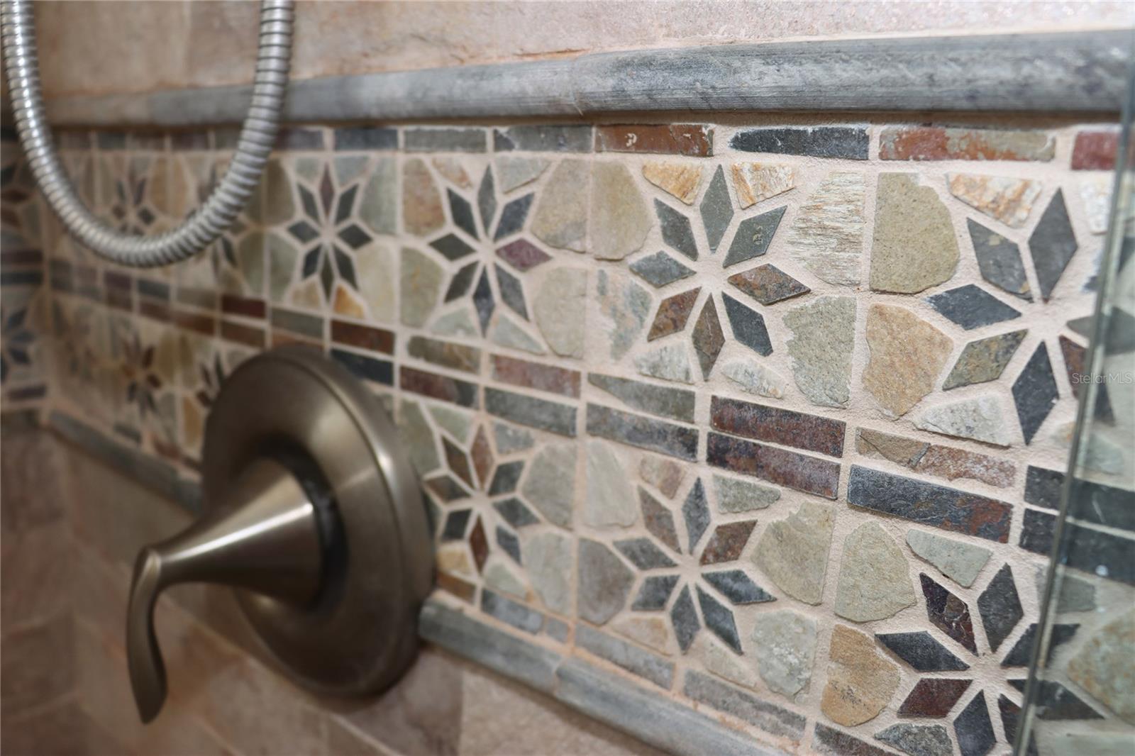 Hall bath tilework