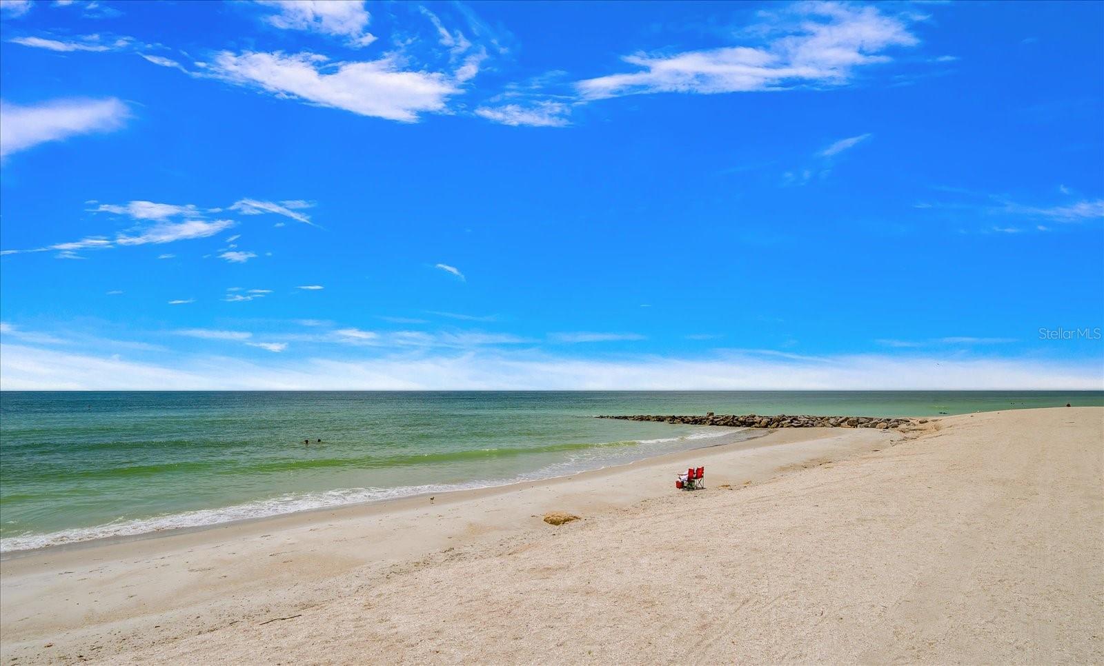 Just steps from the beach